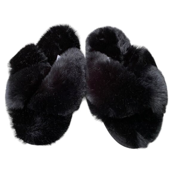 Jenni Intimates Faux Fur Slippers NWT - Picture 1 of 5